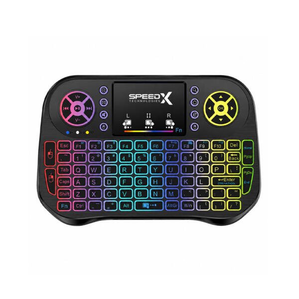 I10 Mini Wireless+Bluetooth Touchpad 7 Color Backlit Light 2.4ghz