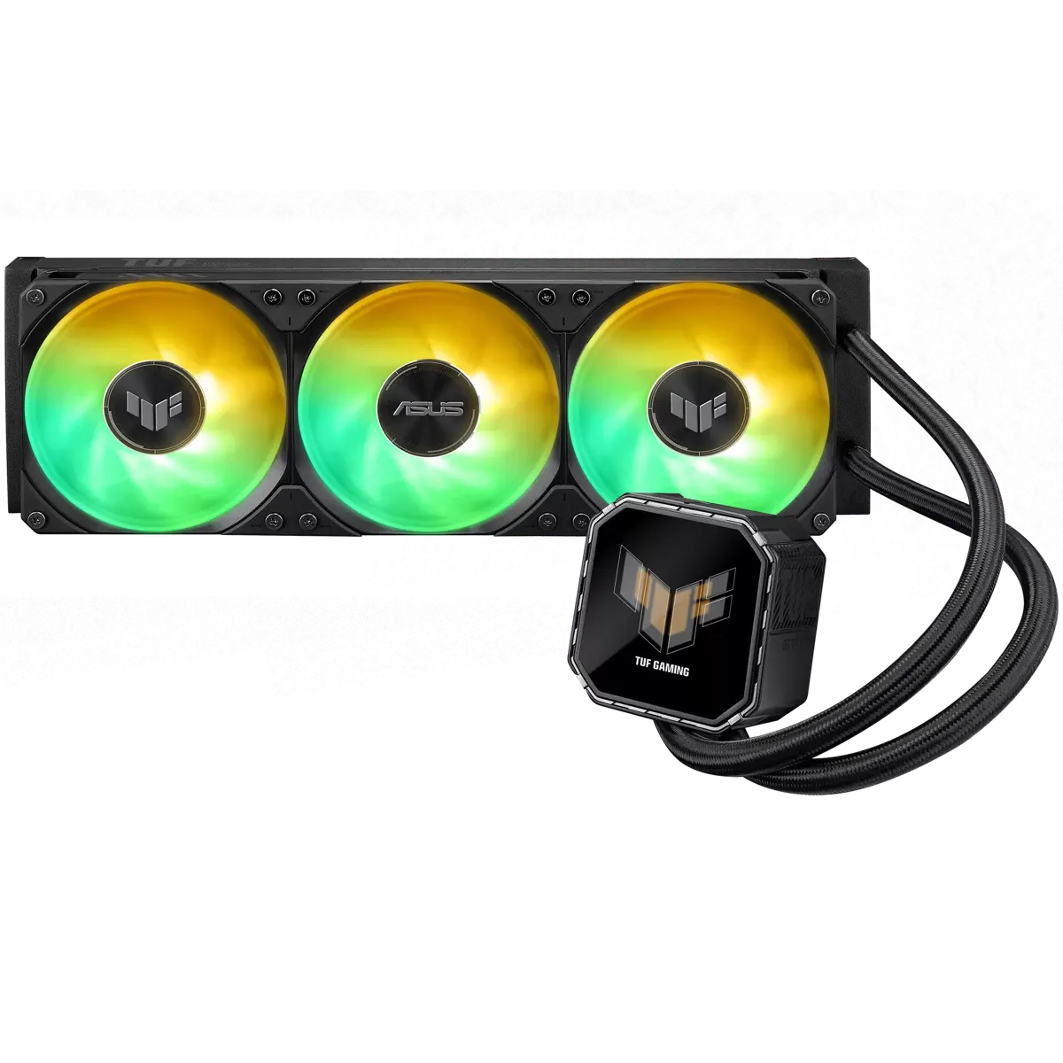 Asus Tuf Gaming LC III 360 ARGB LCD AIO Liquid CPU Cooler – Pre-Installed & Integrated Triple Fans,
